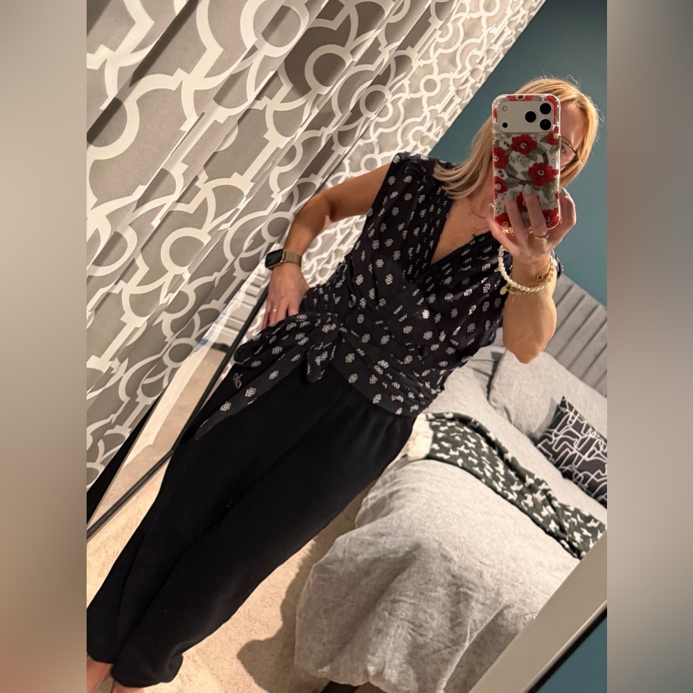 Anthropologie Black and White Women's Top